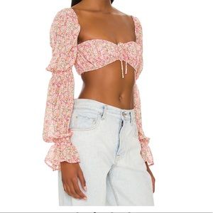floral crop top